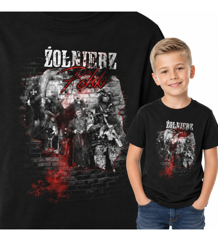 koszulka dziecięca Patriotyczna POLSKI ŻOŁNIERZ 2